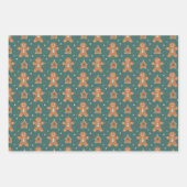 Gingerbrei Delight Wrapping Paper Geschenkpapier Set (Vorderseite)