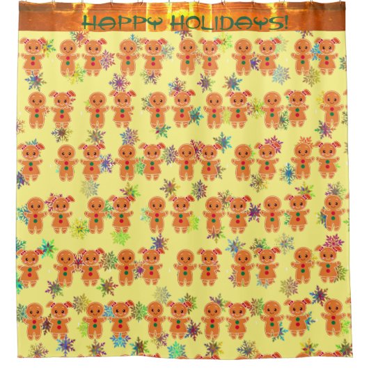 Gingerbrei Goodness - Urlaub Duschvorhang (Vorderseite)