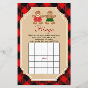 Gingerbrei Holiday Gender Reveal Bingo Games
