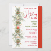 Gingerbrei House Christmas Garland Party Einladung (Vorderseite)