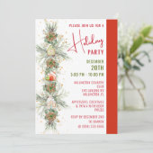 Gingerbrei House Christmas Garland Party Einladung (Stehend Vorderseite)