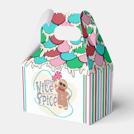 Gingerbrei House Christmas Gastgeschenk Box Geschenkschachtel (Rückseite)