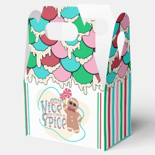 Gingerbrei House Christmas Gastgeschenk Box Geschenkschachtel (Geöffnet)