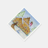Gingerbrei House Christmas Party Holiday Napkins Serviette (Ecke)