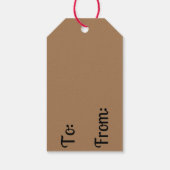 Gingerbrei House Weihnachtsfeiertag Geschenkanhänger (Rückseite)