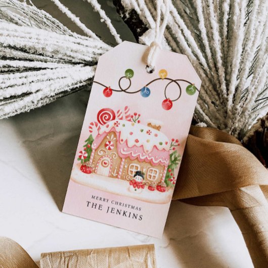 Gingerbrei House Weihnachtsfest Party Geschenkanhänger