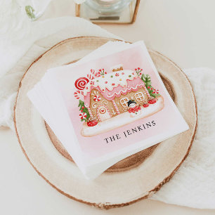 Gingerbrei House Weihnachtsfest Party Serviette