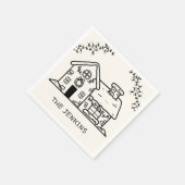 Gingerbrei House Weihnachtsfest Party Serviette (Ecke)