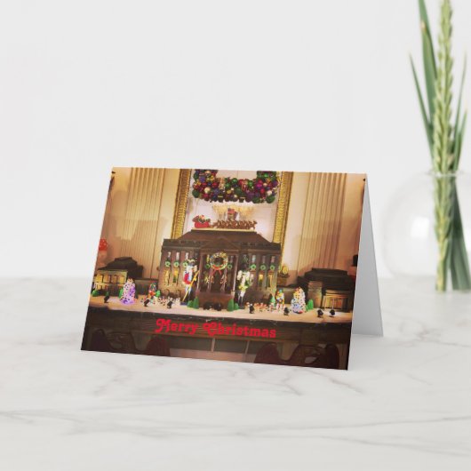 Gingerbrei House Weihnachtskarte Feiertagskarte (Vorderseite)