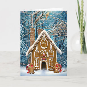 Gingerbrei House Weihnachtskarte Karte