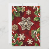 Gingerbrei House Weihnachtskarte Party Einladung (Rückseite)