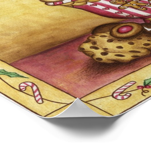 Gingerbrei-Kaffeeposter Poster (Ecke)