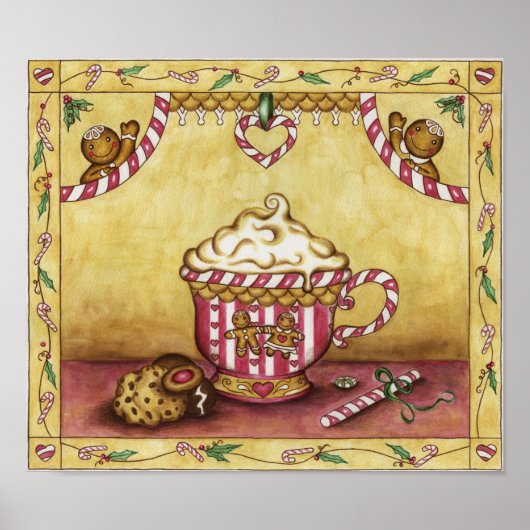 Gingerbrei-Kaffeeposter Poster (Vorne)
