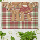 Gingerbrei Land Weihnachten Geschirrtuch (Gefaltet)
