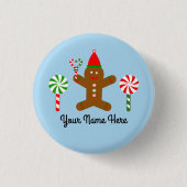 Gingerbrei Man #1 Button (Vorderseite)