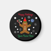 Gingerbrei Man #2 Round Magnet (Vorne)