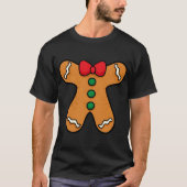 Gingerbrei Man Body Costume für Halloween oder Chr T-Shirt (Vorderseite)