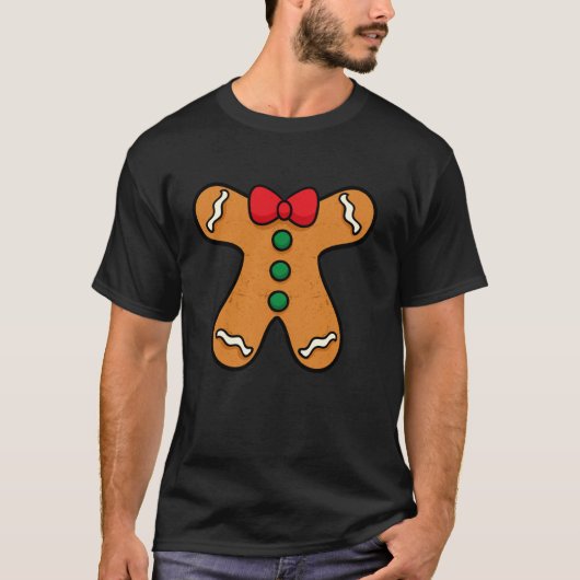 Gingerbrei Man Body Costume für Halloween oder Chr T-Shirt (Vorderseite)