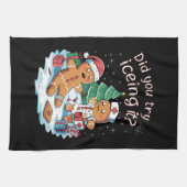 Gingerbrei Man Cookie Ugly Sweater Oh Snap Xmas Geschirrtuch (Horizontal)