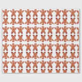 Gingerbrei Man Cookies Packpapier (Flach)