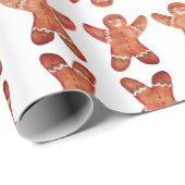 Gingerbrei Man Cookies Packpapier (Rolleneckpunkt)