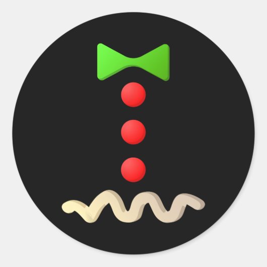 Gingerbrei Man Costume Halloween-Kostüm Runder Aufkleber (Vorderseite)