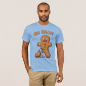 Gingerbrei Man endlich Schnappschuss Weihnachten T-Shirt (Vorne ganz)