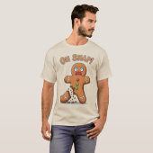 Gingerbrei Man endlich Schnappschuss Weihnachten T-Shirt (Vorne ganz)