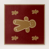 Gingerbrei Man Fun Holiday Weihnachten Puzzle (Horizontal)