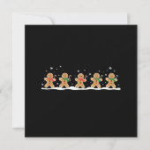 Gingerbrei Man Niedlich Weihnachtsbaker Feiertagskarte (Vorderseite)