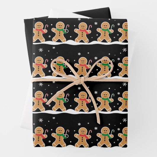 Gingerbrei Man Niedlich Weihnachtsbaker Geschenkpapier Set (Beispiel)