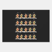 Gingerbrei Man Niedlich Weihnachtsbaker Geschenkpapier Set (Vorderseite)