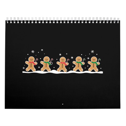 Gingerbrei Man Niedlich Weihnachtsbaker Kalender (Titelbild)