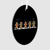 Gingerbrei Man Niedlich Weihnachtsbaker Ornament (Vorderseite)
