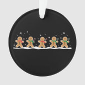 Gingerbrei Man Niedlich Weihnachtsbaker Ornament (Vorderseite)