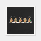 Gingerbrei Man Niedlich Weihnachtsbaker Serviette (Vorderseite)