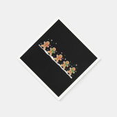 Gingerbrei Man Niedlich Weihnachtsbaker Serviette (Ecke)