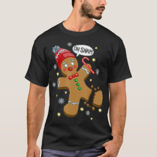 Gingerbrei Man Oh Snap Weihnachten T-Shirt