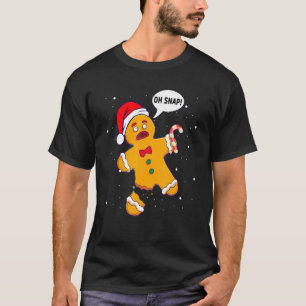 Gingerbrei Man Oh Snap Weihnachtsfamilie Backcoo T-Shirt