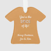 Gingerbrei Man Personalisiert Weihnachten Ornament (Rückseite)