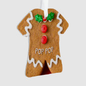Gingerbrei Man Personalisiert Weihnachten Ornament (Vorderseite)