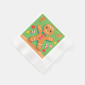 Gingerbrei Man Weihnachtsbuch Napkin Serviette (Ecke)