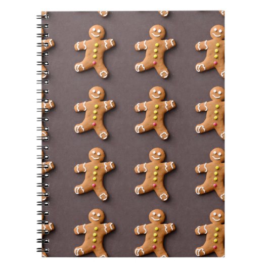 Gingerbrei Man Weihnachtsbuch Notizblock (Vorderseite)