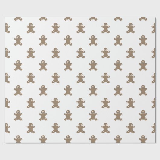 Gingerbrei Man Weihnachtsfeiertag Geschenkpapier (Flach)