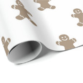Gingerbrei Man Weihnachtsfeiertag Geschenkpapier (Rolleneckpunkt)