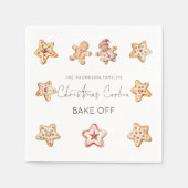 Gingerbrei Man Weihnachtsgebäck vom Party Serviette (Vorderseite)