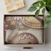 Gingerbrei Man Winter Weihnachtszettel Seidenpapier (Geschenk)