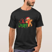 Gingerbrei Mann Weihnachten Oh schläfchen Backbake T-Shirt (Vorderseite)
