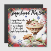 Gingerbrei Martini Rezept Magnetkarte (Vorne/Hinten)