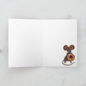 Gingerbrei Maus Sweet Christmas Card Karte (Innenseite)